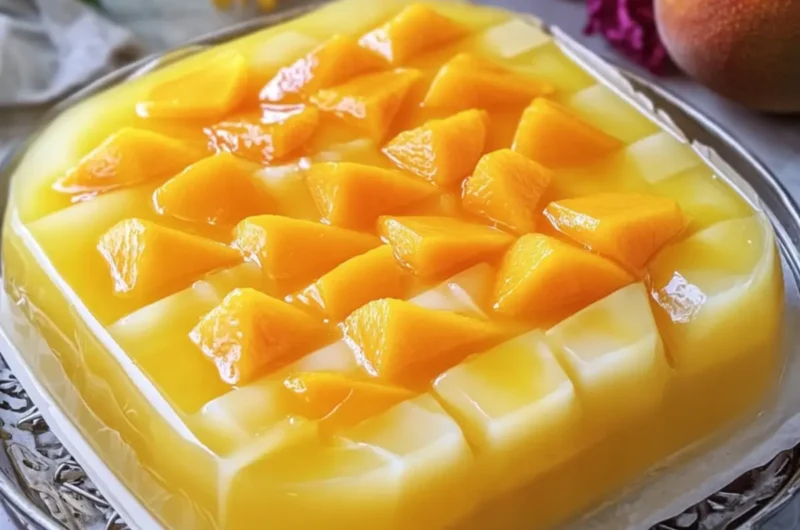 Budget Mango Jelly Dessert