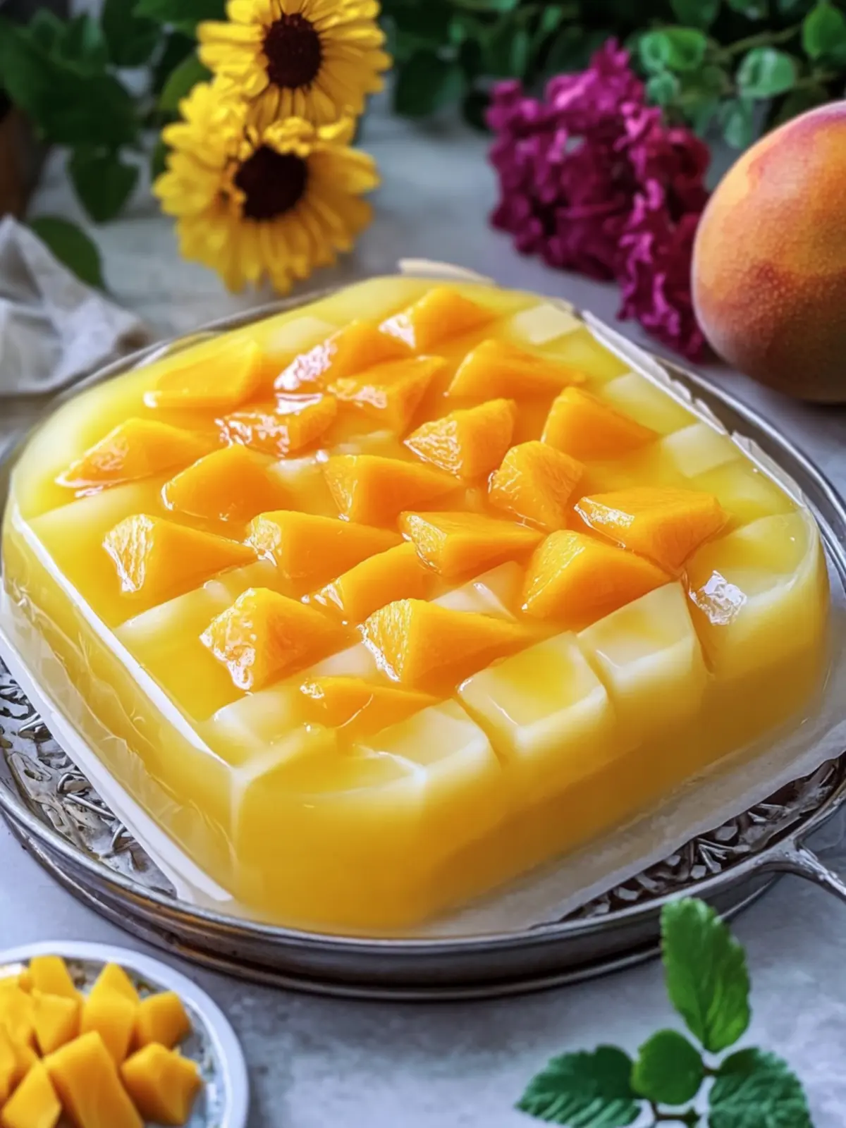 Budget Mango Jelly Dessert