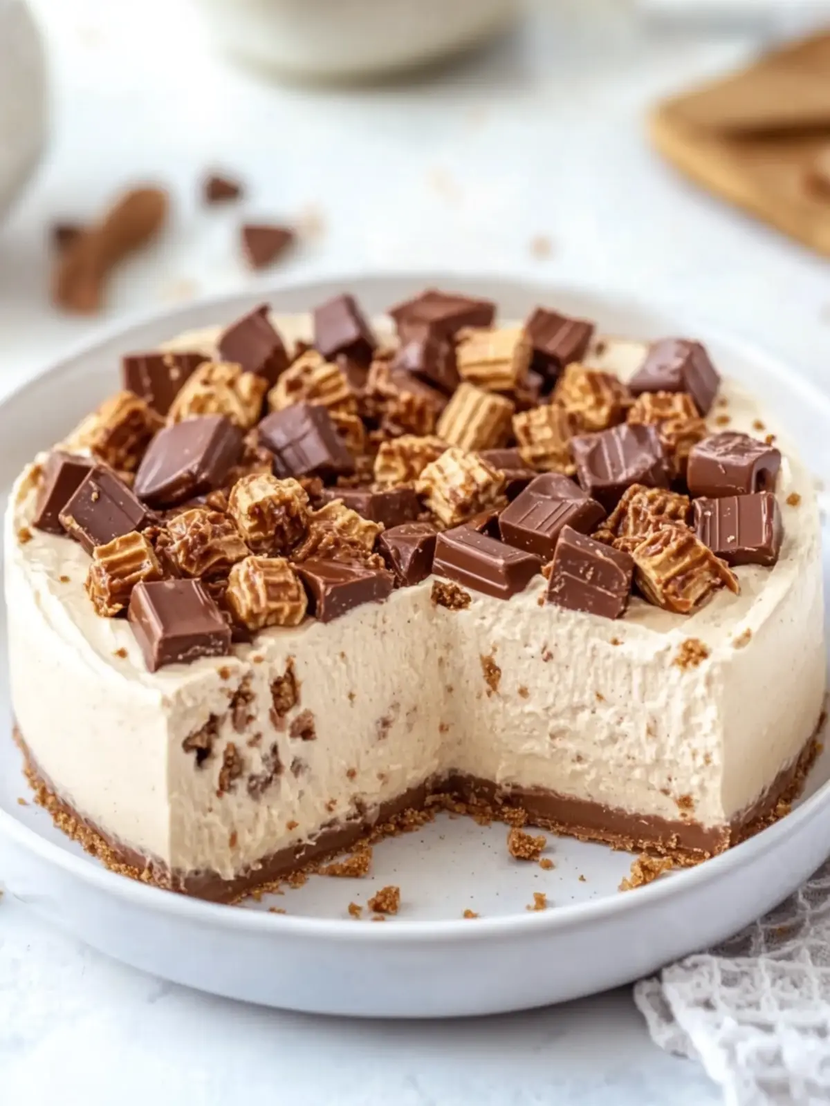 No-Bake Reese’s Peanut Butter Cheesecake Your New Favorite Dessert 5 No-Bake Reese’s Peanut Butter Cheesecake