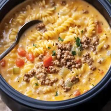 Creamy Cheeseburger Pasta Soup That Will Warm Your Soul 16 Creamy Cheeseburger Pasta Soup