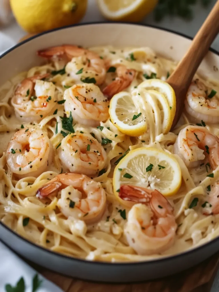 Lemon Garlic Shrimp Alfredo: A Creamy Delight at Home 3 Lemon Garlic Shrimp Alfredo
