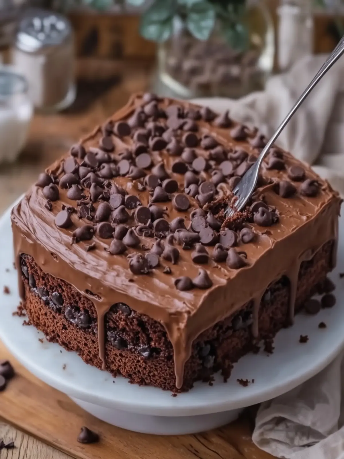 Decadent Chocolate Chocolate Chip Cake You Can't Resist 5 Chocolate Chocolate Chip Cake