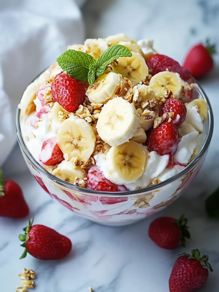 Irresistible Banana Split Fluff Salad You’ll Crave Today 2 BANANA SPLIT FLUFF SALAD