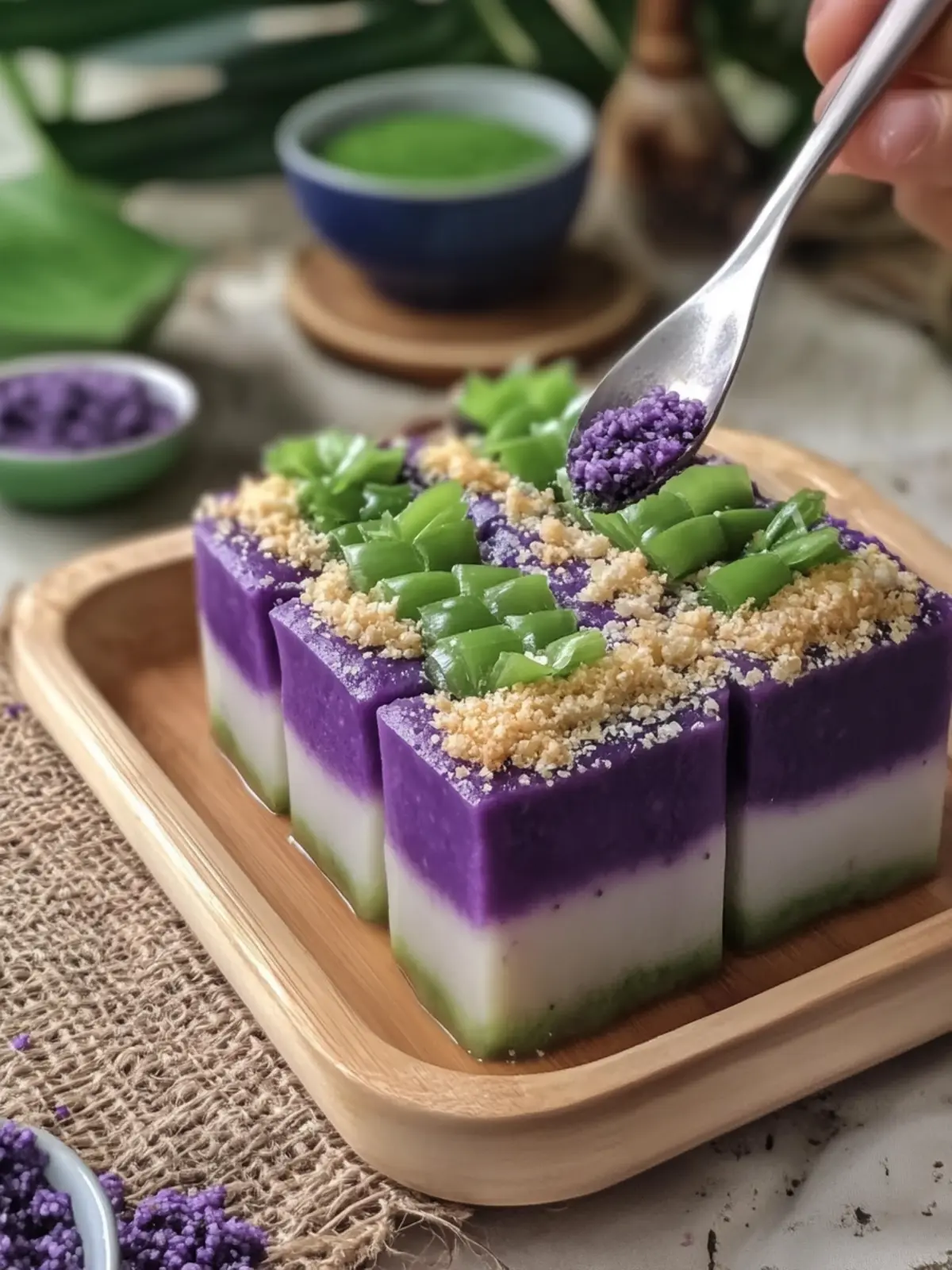 Indulge in Pandan Biko with Ube Layer Bliss at Home 5 Pandan Biko with Ube Layer