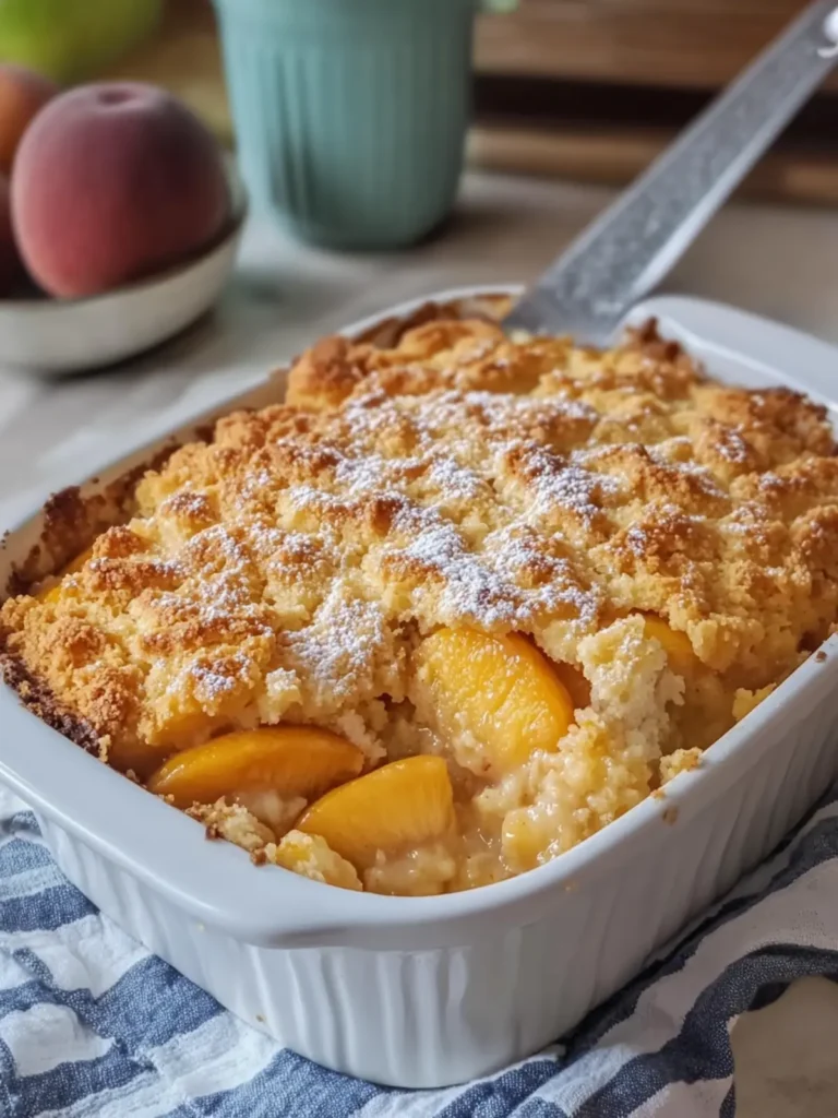 Delicious Peach Cobbler Dump Cake You’ll Love to Make 3 Delicious Peach Cobbler Dump Cake