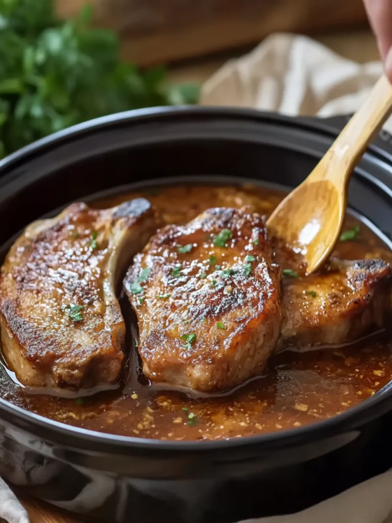 Slow Cooker Cola Pork Chops