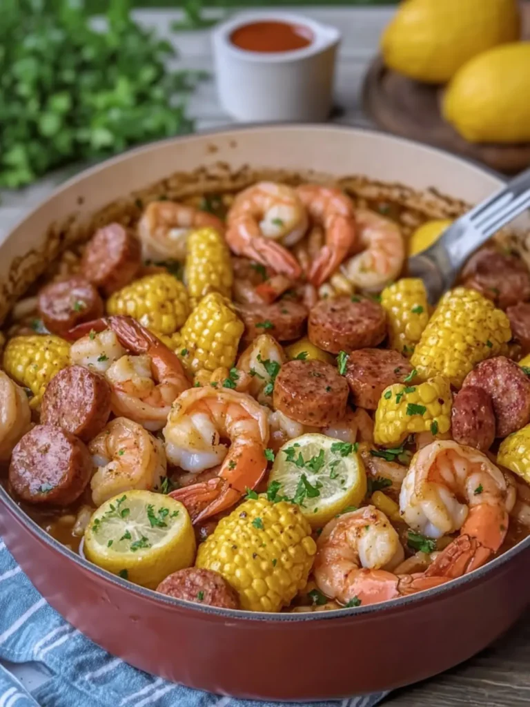 Savor the Flavors: Garlic Butter Shrimp and Sausage Boil 3 Garlic Butter Shrimp and Sausage Boil