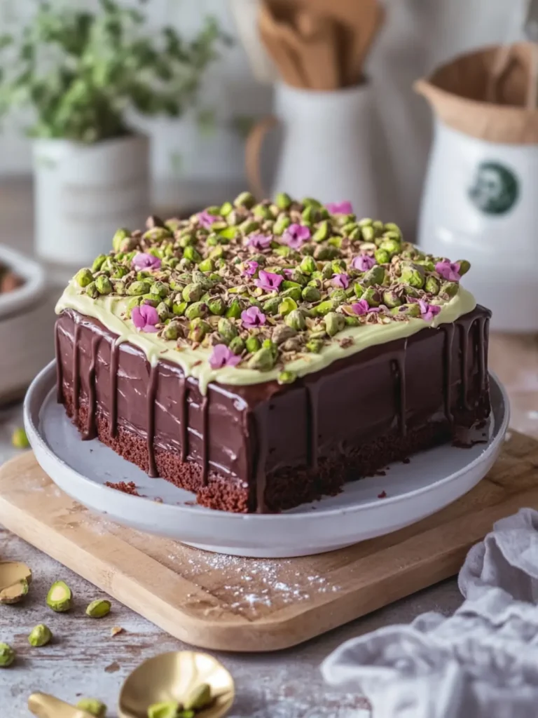 Decadent Chocolate Pistachio Cake You Can't Resist 2 Chocolate Pistachio Cake