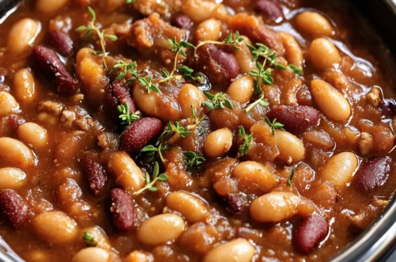 Crockpot Cowboy Beans