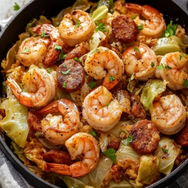 Savor This Easy Fried Cabbage with Shrimp and Sausage Dish 16 Fried Cabbage with Shrimp and Sausage