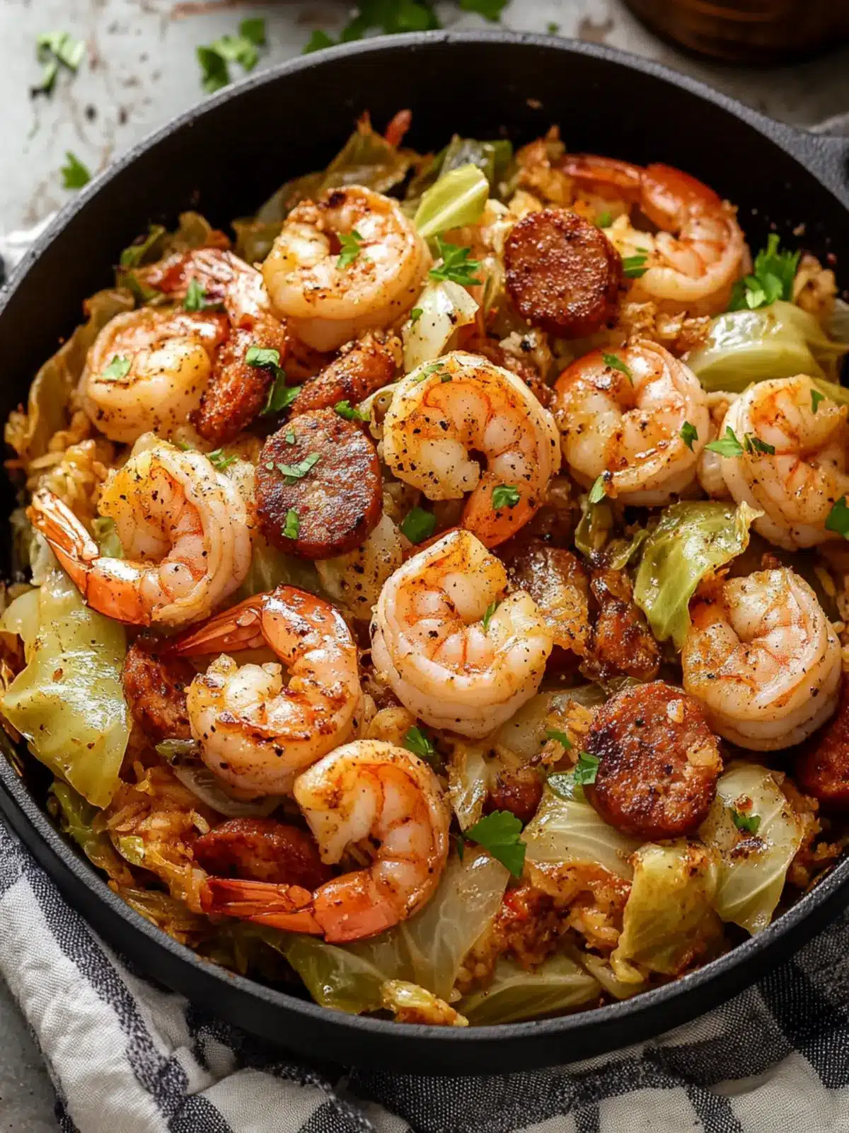 Savor This Easy Fried Cabbage with Shrimp and Sausage Dish 5 Fried Cabbage with Shrimp and Sausage