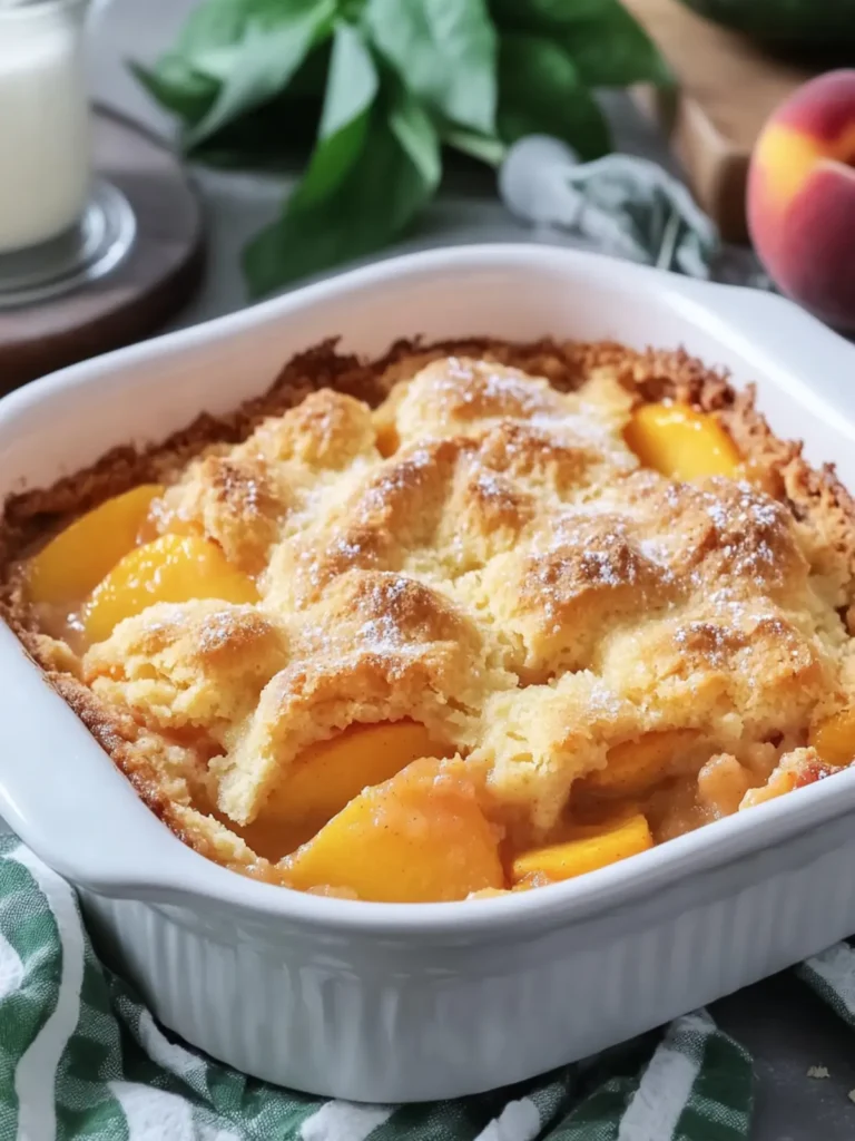 Sugar-Free Easy 3-Ingredient Peach Cobbler You'll Love 4 Sugar-Free Easy 3-Ingredient Peach Cobbler