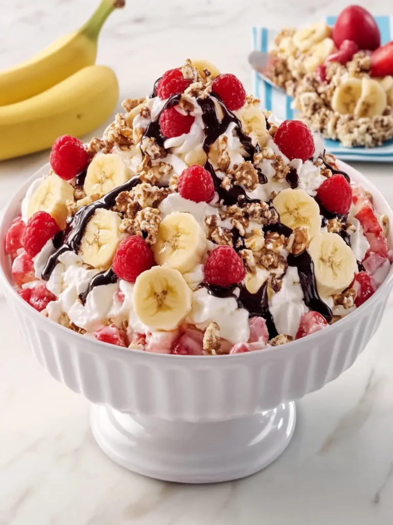 Banana Split Dessert Salad for a Fun, Fruity Twist 4 Banana Split Dessert Salad