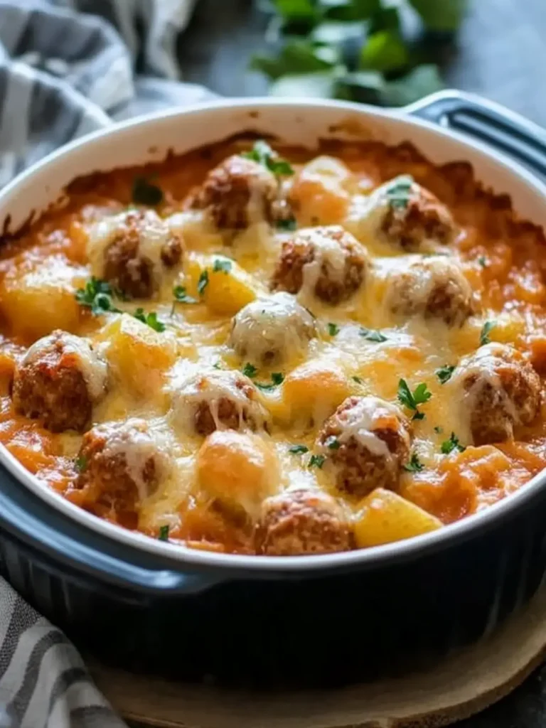 Slow Cooker Cheesy Meatball Potato Bake for Cozy Nights 3 Slow Cooker Cheesy Meatball Potato Bake