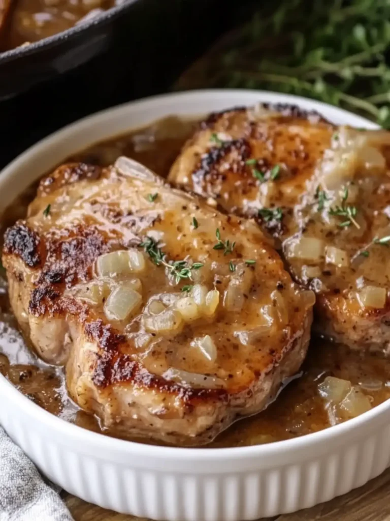 Savory Slow Cooker French Onion Pork Chops You'll Love 4 Slow Cooker French Onion Pork Chops