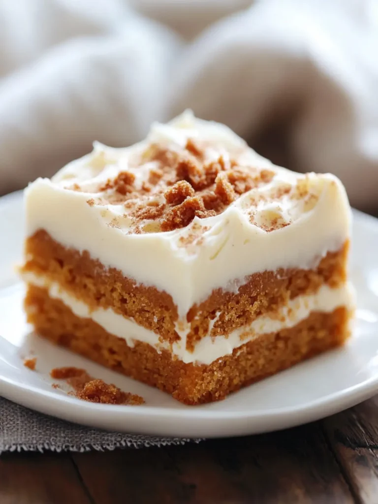 Irresistible Velvety Pumpkin Spice Bars with Cream Cheese Frosting 4 Velvety Pumpkin Spice Bars with Silky Cream Cheese Frosting