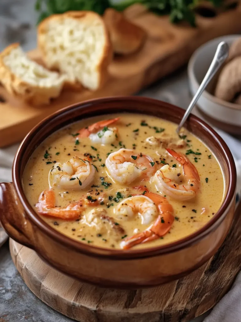 Indulge in Creamy Shrimp and Crab Seafood Bisque Delight 4 Creamy Shrimp and Crab Seafood Bisque