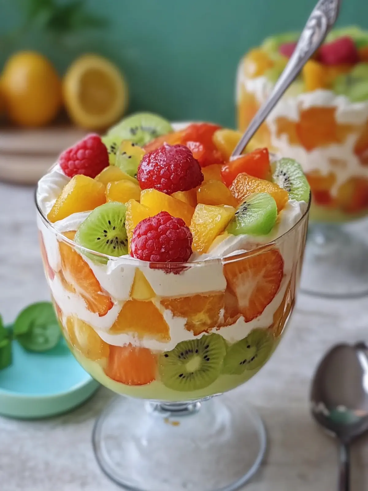 Delightful Gelatin Pudding with Fruits & Cookie Base Bliss 5 Gelatin Pudding with Fruits and Cookie Base