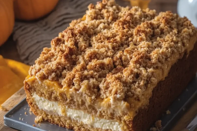 Pumpkin Cheesecake Loaf with Streusel