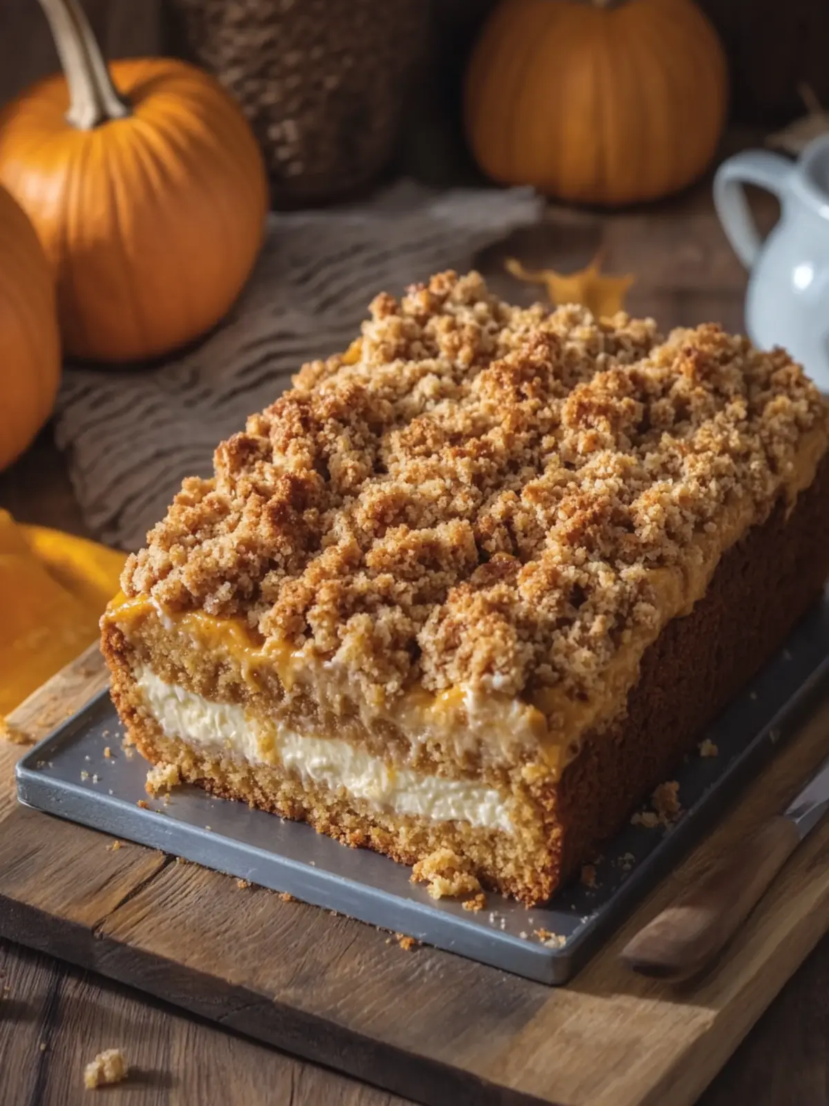 Pumpkin Cheesecake Loaf with Streusel You'll Crave All Fall 5 Pumpkin Cheesecake Loaf with Streusel