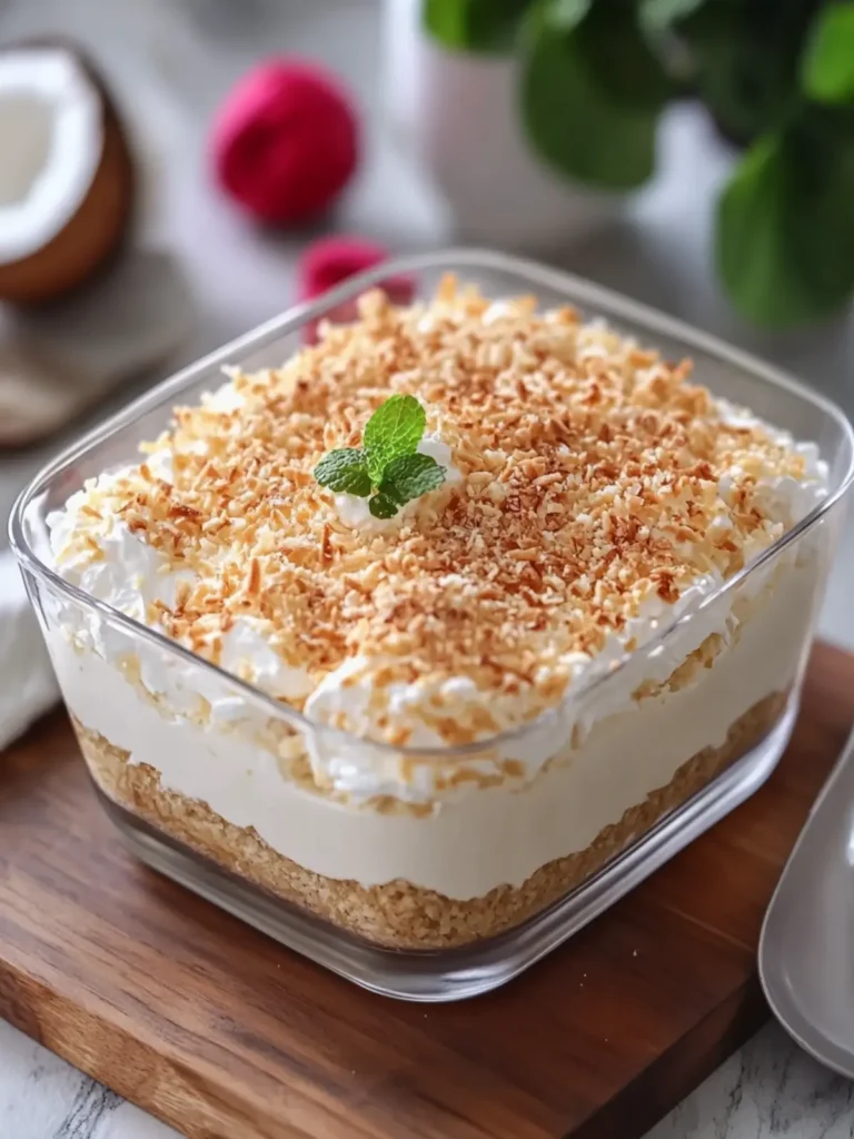 No-Bake Coconut Cream Dream Dessert That's Irresistibly Delicious 4 No-Bake Coconut Cream Dream Dessert