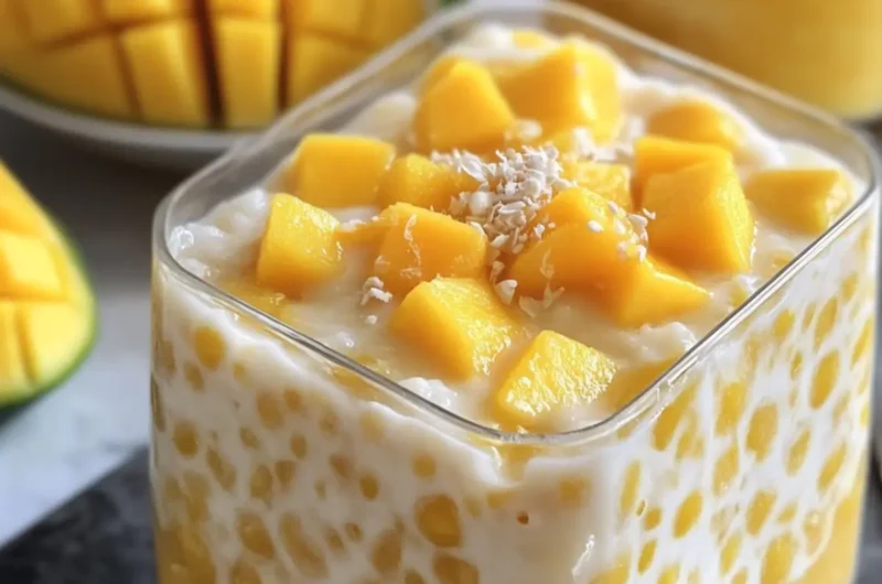 Creamy Mango Sago Gulaman Dessert