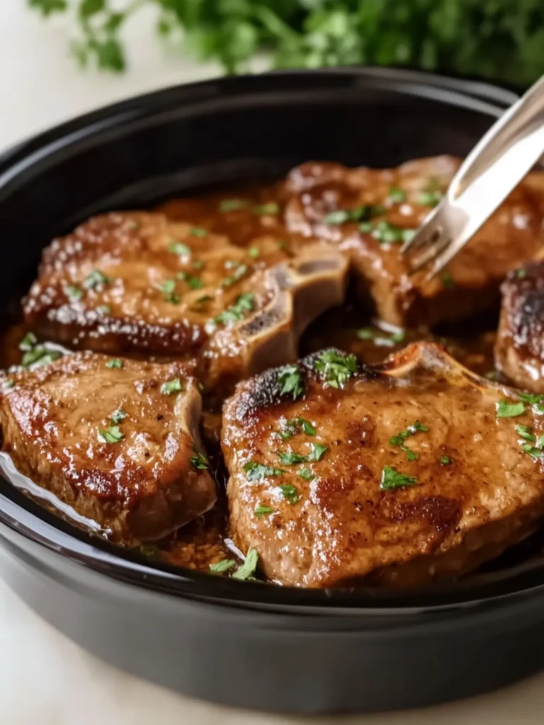 Slow Cooker Cola Pork Chops