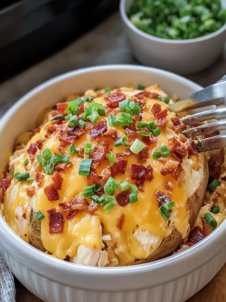 Crockpot Loaded Baked Potato Chicken: Comfort Food Delight 4 Crockpot Loaded Baked Potato Chicken