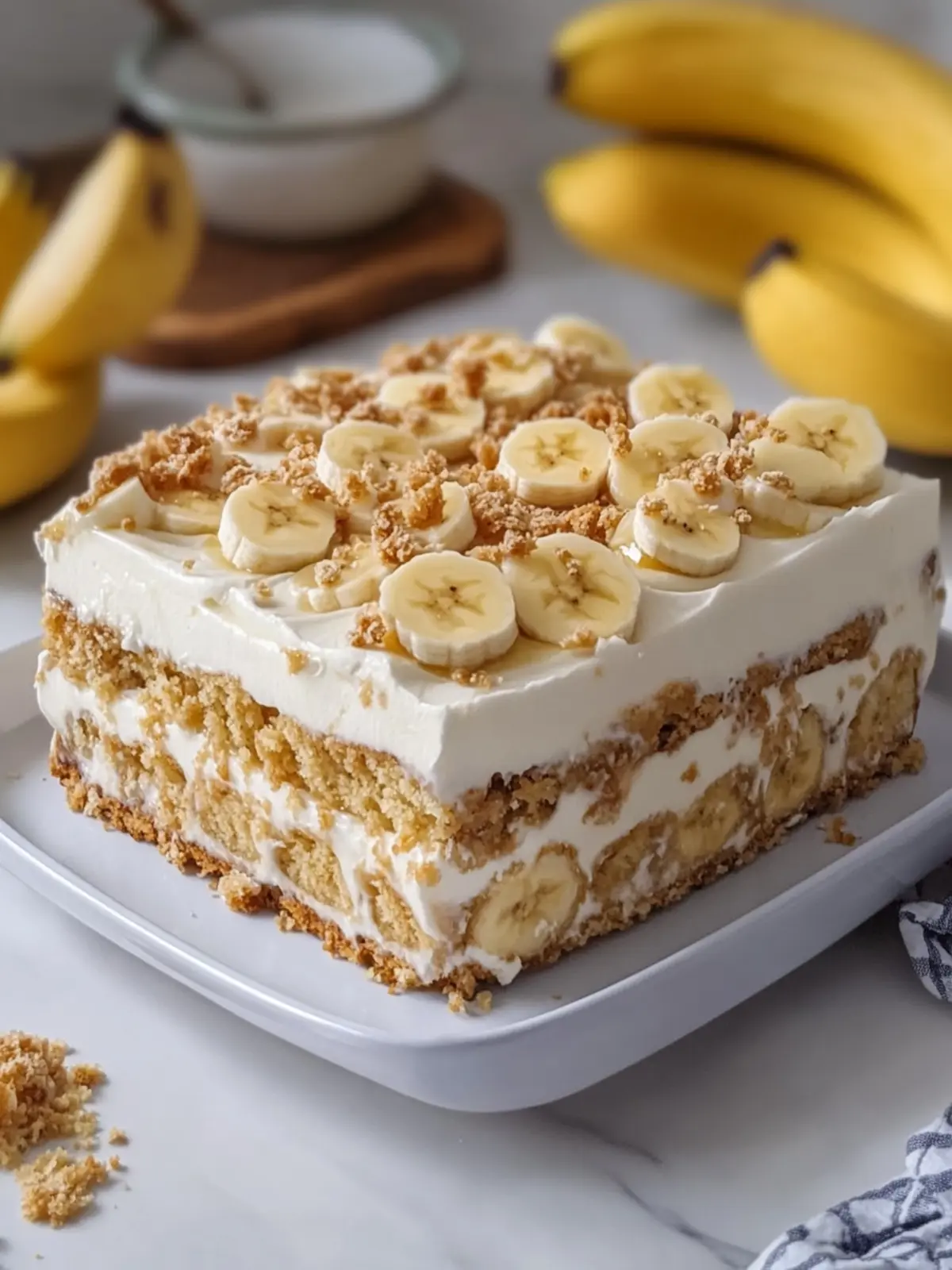 Creamy Banana Cheesecake Icebox Cake That Wows Every Bite 5 Banana Cheesecake Icebox Cake