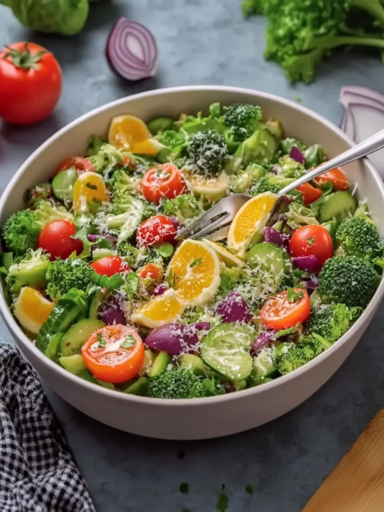 Fruits & Vegetable Salad with Creamy Dressing Bliss 3 Fruits & Vegetable Salad