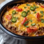 Crockpot Cheesy Beef and Pepper Casserole That Comforts You 18 Crockpot Cheesy Beef and Pepper Casserole
