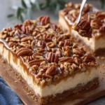 Salted Caramel Pecan Cheesecake Bars