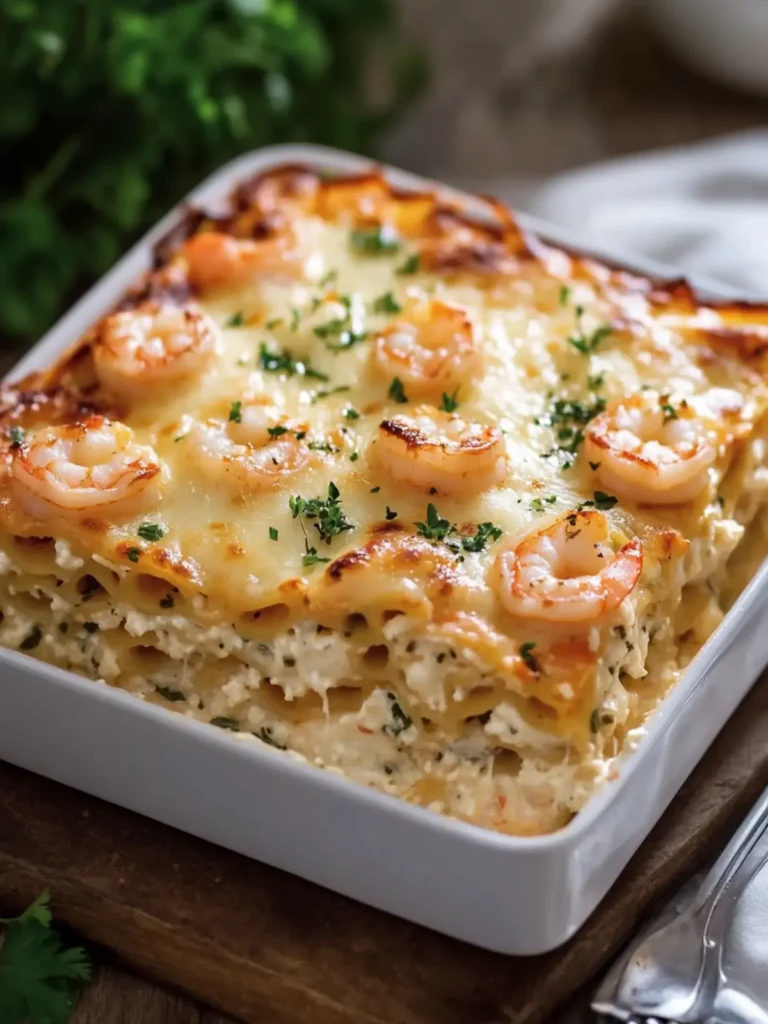 Garlic Butter Shrimp Lasagna: A Creamy Twist on Tradition 3 Garlic Butter Shrimp Lasagna