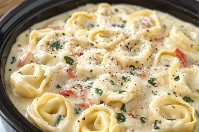 Crockpot Creamy Tortellini Pasta