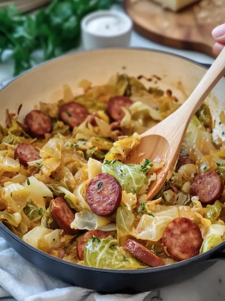 Cabbage and Smoked Sausage Skillet