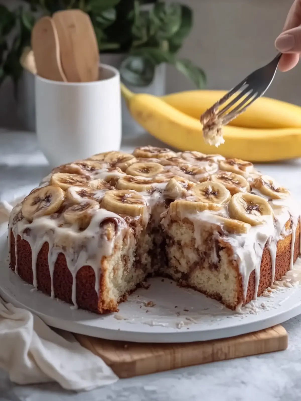 Cinnamon Roll Banana Bread Cake for Ultimate Comfort Baking 5 Cinnamon Roll Banana Bread Cake