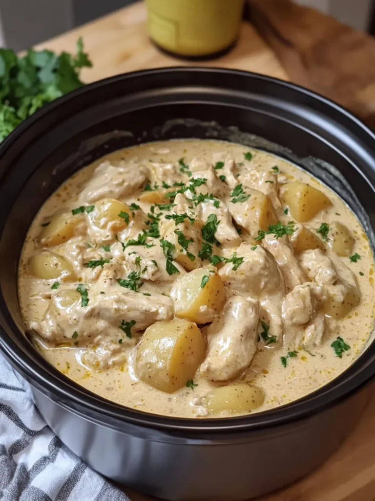 Slow Cooker Creamy Chicken and Potatoes Bliss for Families 4 Slow Cooker Creamy Chicken and Potatoes Easy Family Favorite Recipe