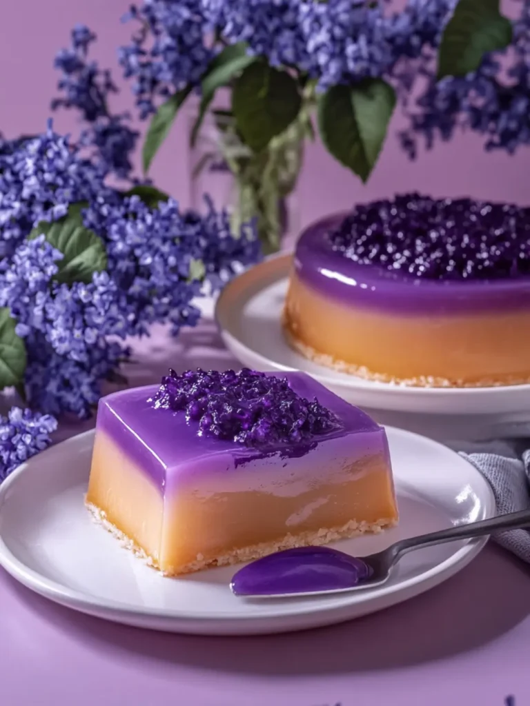 Delicious Ube Biko Flan: A Creamy, Colorful Delight 4 Ube Biko Flan