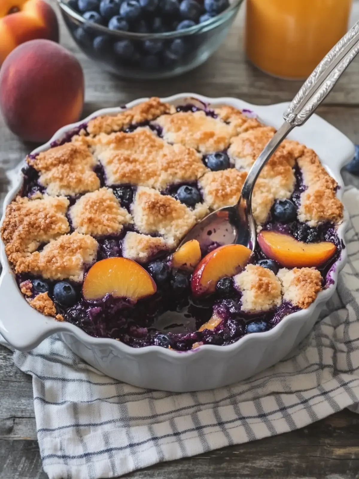 Peach Blueberry Cobbler: A Cozy Dessert to Share and Delight 5 Peach Blueberry Cobbler