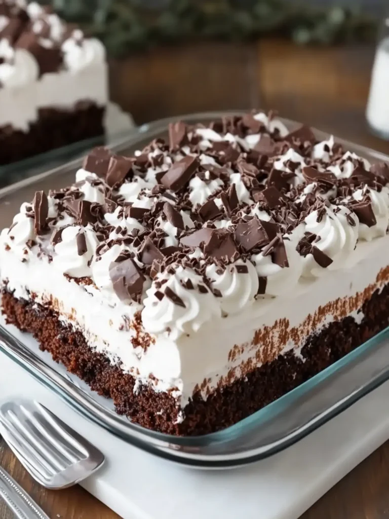 Indulge in 3-Ingredient Triple Chocolate Cool Whip Poke Cake 2 3-Ingredient Triple Chocolate Cool Whip Poke Cake