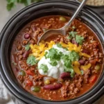 Savory Easy Crockpot Beef Chili Perfect for Busy Weeknights 17 Easy Crockpot Beef Chili