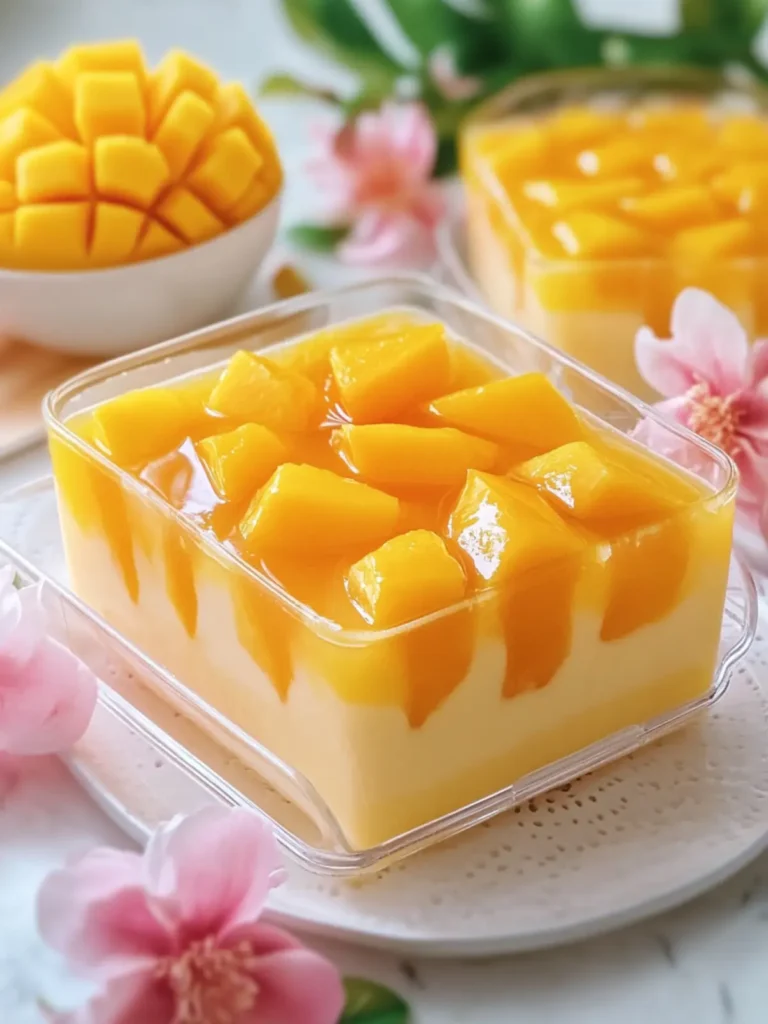 Delightful Creamy Mango Jelly Dessert for Sweet Moments 2 Creamy Mango Jelly Dessert