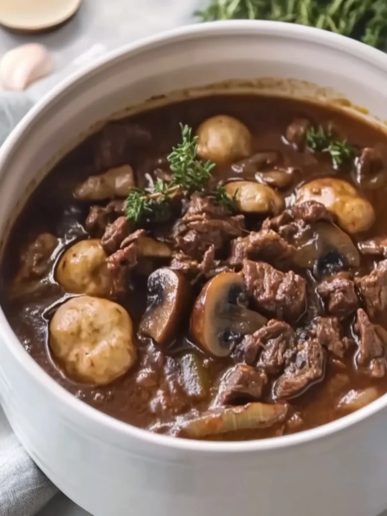 Slow Cooker Red Wine Beef & Mushrooms for Cozy Nights 4 Slow Cooker Red Wine Beef & Mushrooms