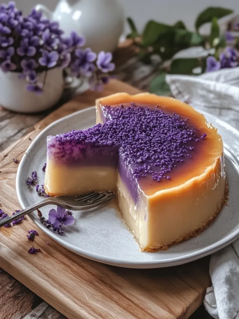 Delicious Ube Biko Flan: A Creamy, Colorful Delight 2 Ube Biko Flan