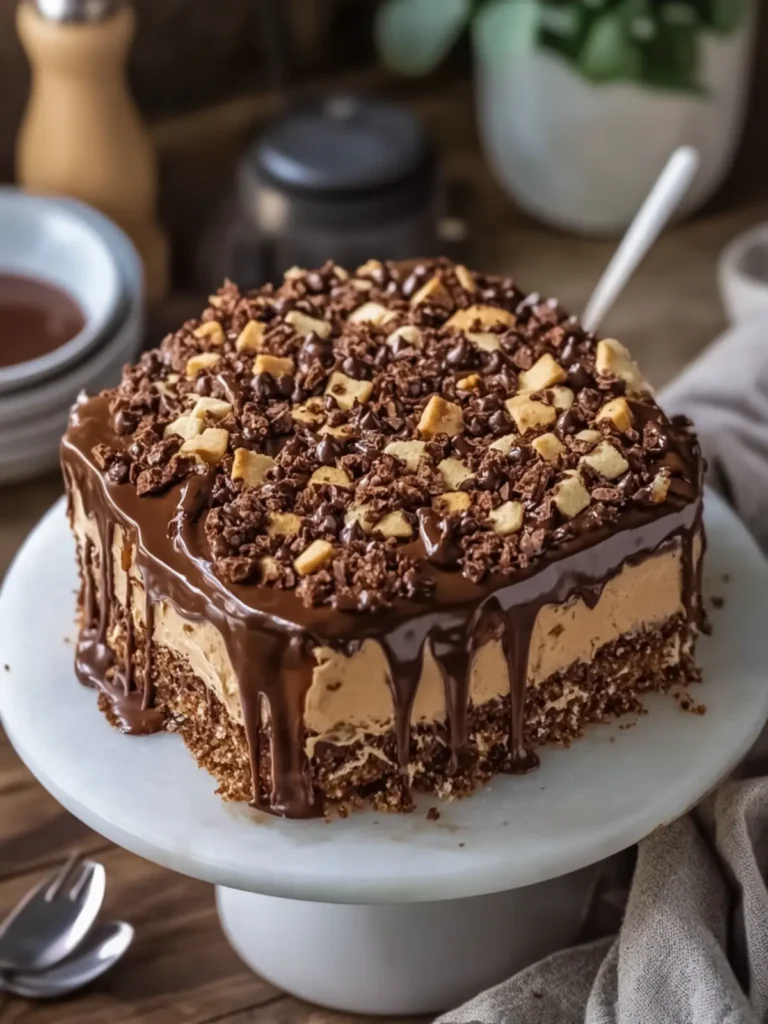 Decadent Chocolate Caramel Crunch Cake to Wow Your Guests 4 Chocolate Caramel Crunch Cake