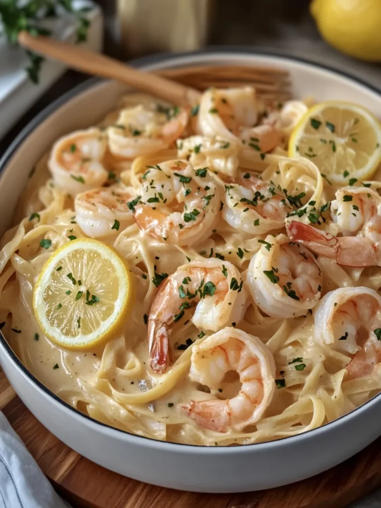 Lemon Garlic Shrimp Alfredo: A Creamy Delight at Home 2 Lemon Garlic Shrimp Alfredo
