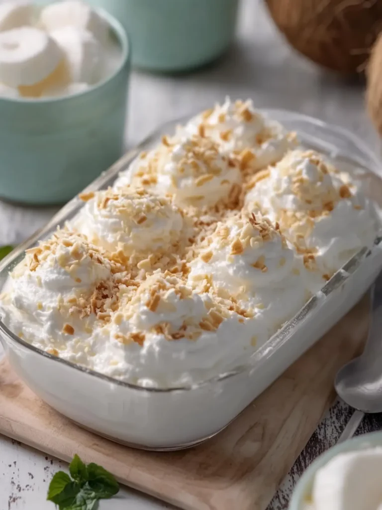 No-Bake Coconut Cream Dream Dessert: Slice into Paradise! 3 No-Bake Coconut Cream Dream Dessert