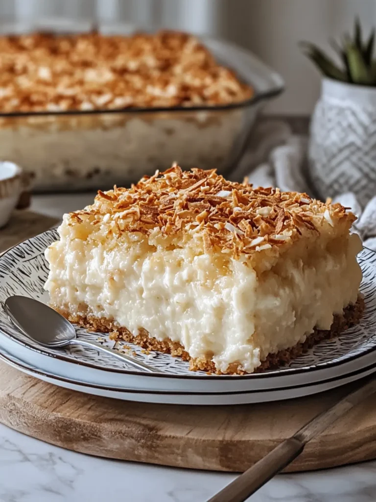 Irresistible Coconut Custard Dump Cake for Sweet Cravings 3 Coconut Custard Dump Cake