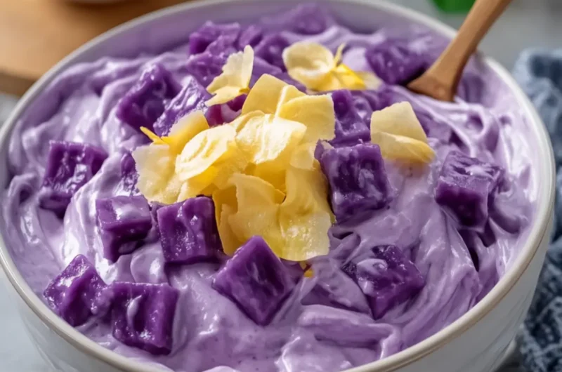 Creamy Ube Macapuno Salad
