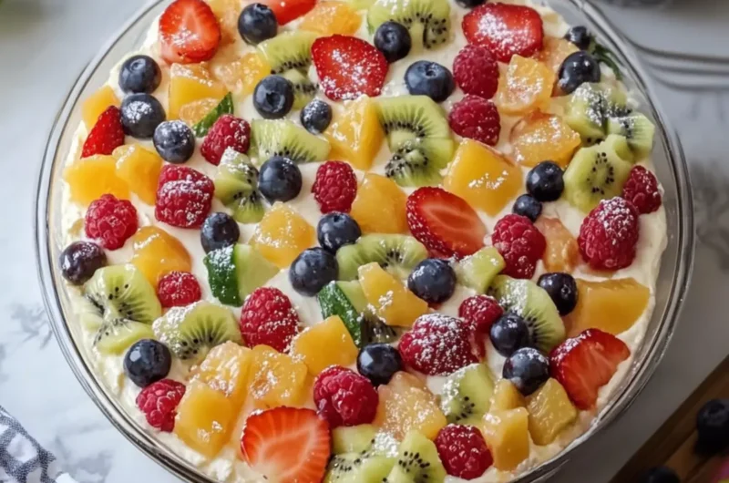 Cheesecake Fruit Salad Casserole